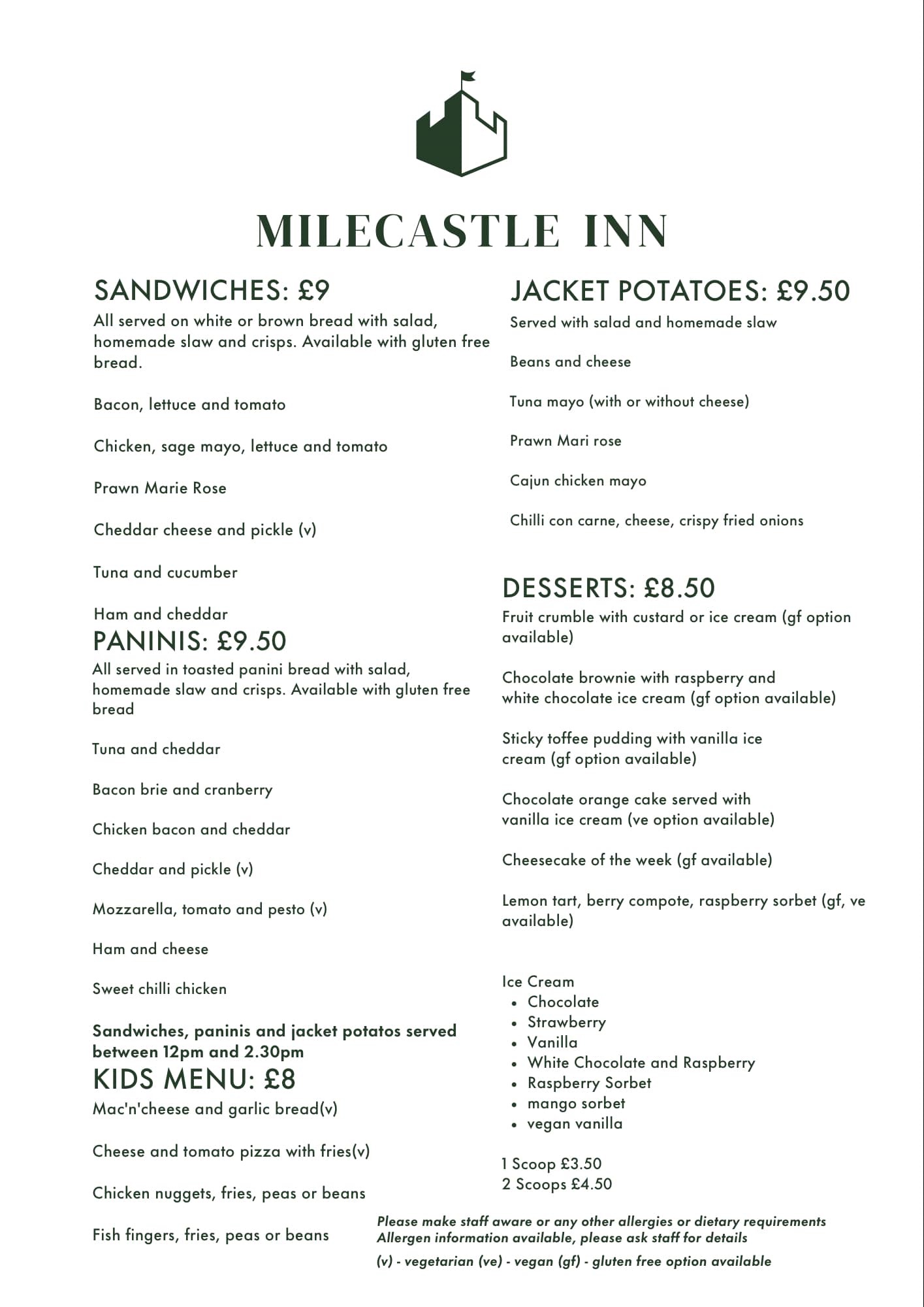 Main Menu page 2